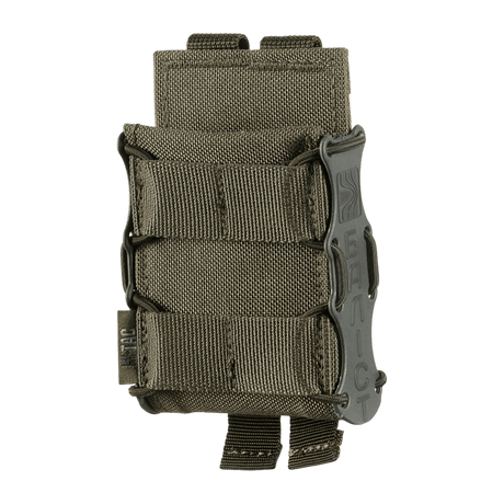 M-Tac magasinficka Kolchan för AK/AR Mini i slitstark Cordura med NIJ-certifiering, galleri position 1, visning av rem och stängning.