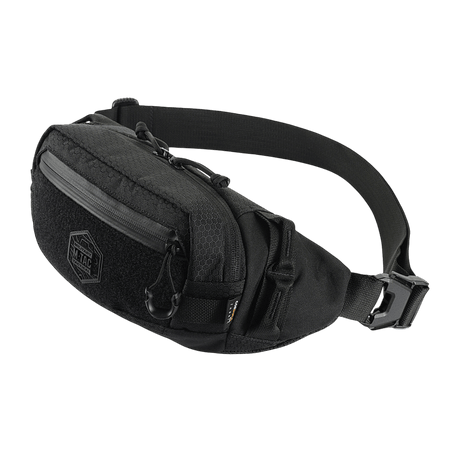M‑Tac Bältesväska Elite Hex i svart med Cordura-material och YKK-dragkedjor. Perfekt för vardag och taktisk utrustning.