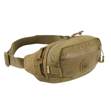 M‑Tac Bältesväska Elite Hex i Cordura-material, kompakt design för vardag och taktisk utrustning, med YKK-dragkedjor och Woojin-spännen.