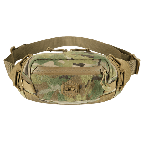 M‑Tac bältesväska Elite Hex i camouflagedesign med Cordura 500D, praktisk för vardagligt bruk och taktisk utrustning.