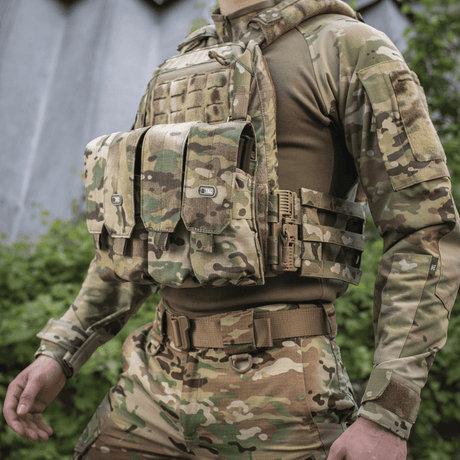 M-Tac frontpanel till Plate Carrier Cuirass QRS XL i camo Cordura 500D med NIJ-certifiering, visad i galleri 1 på taktisk utrustning
