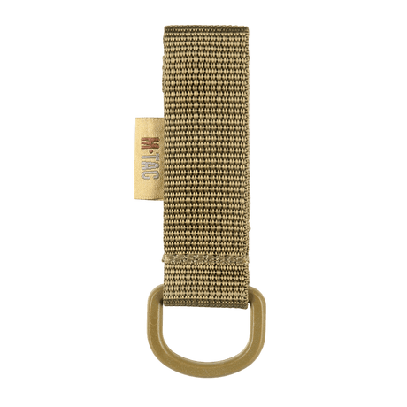 M-Tac fäste med D-ring för MOLLE-system, kompakt och lätt för taktisk användning.