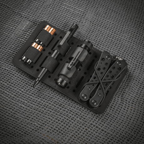 M-Tac Modulinsats Molle 11x19, Laser Cut för EDC-kitförvaring och organisering i väskor, robust polymerkomposit, svart design.