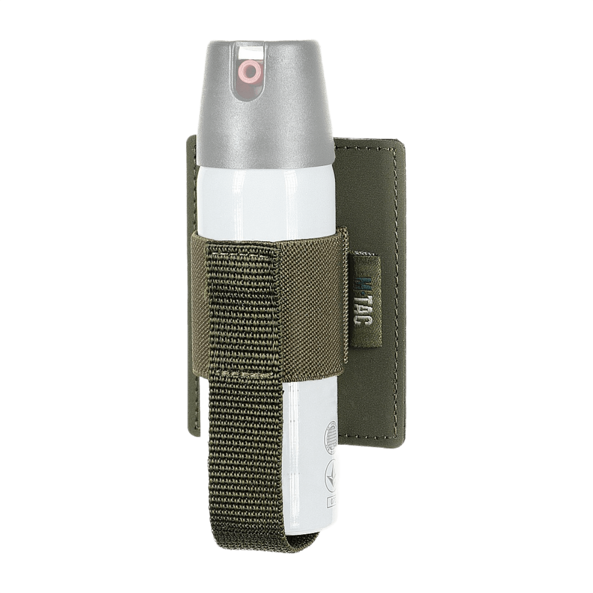 M‑Tac Modulær Indsats til Pepperspray med elastisk strop og Velcro fastgørelse, praktisk og robust, polymerkomposit materiale.