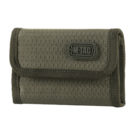M‑Tac Pung Elite Gen.II Hex kompakt och robust plånbok, idealisk för förvaring, tillverkad av Cordura Hex 1000D med YKK-dragkedja.
