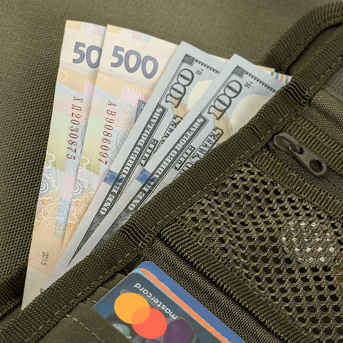 M‑Tac Pung Elite Gen.II Hex med kontanter og kort i slidstærkt materiale