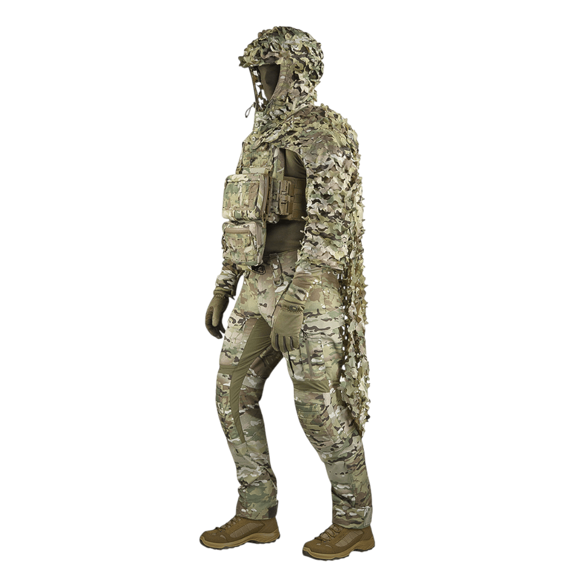 M-Tac Alder Camouflage Suit til snigskytter i ujævnt terræn i letvægts materialer og Laser Cut-design for optimal camouflage.