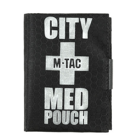 M-Tac City Med Pouch Hex i hexagonmönstrat ripstopmaterial, kompakt första hjälpen-kit med robusta sömmar, visad i galleri 1