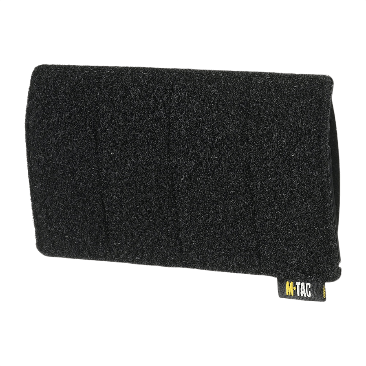 M‑Tac Tactical Morale Patches Display Board i sort, designet til sikker fastgørelse på MOLLE-systemer, dimensions: 160 x 85 mm.