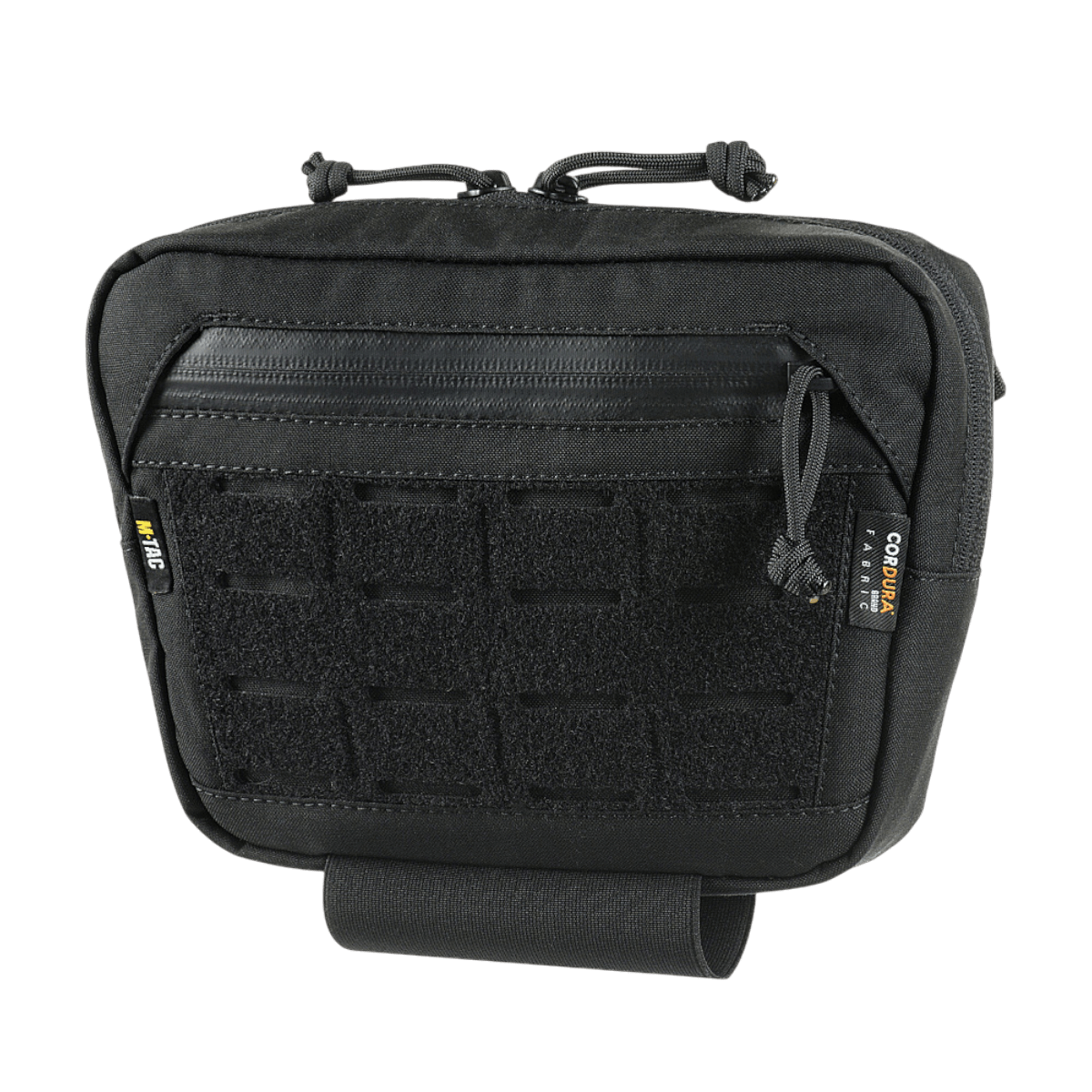M-Tac Lomme til Tilbehør Lower Large Elite i sort Cordura 500D med YKK lynlåse for holdbarhed og funktionalitet.