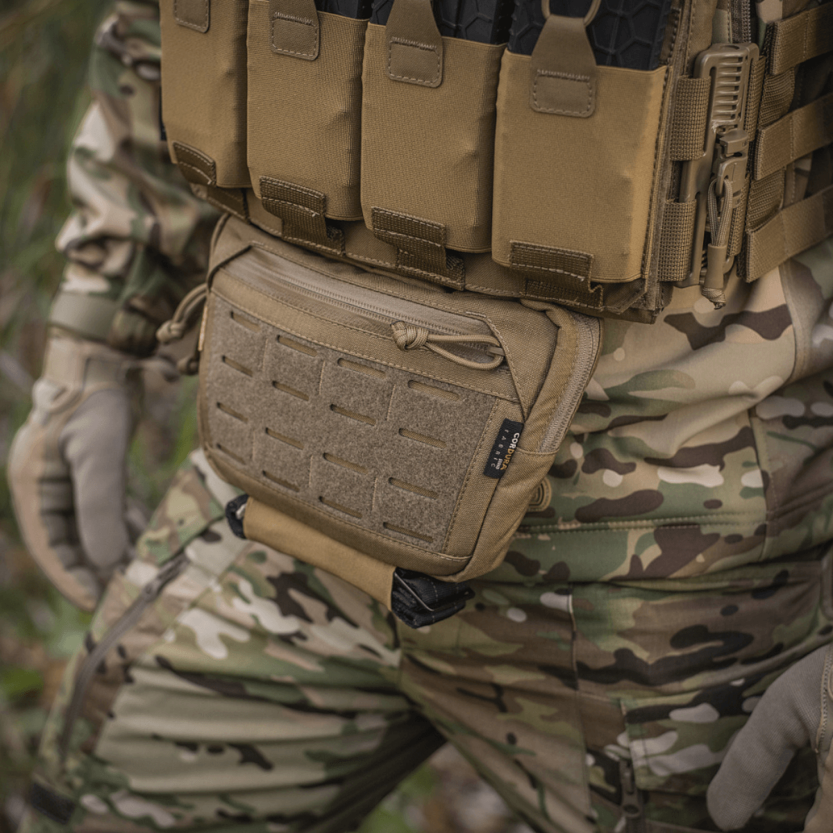 M-Tac Lomme til Tilbehør Lower Large Elite i Cordura 500D på camouflageuniform med YKK lynlåse