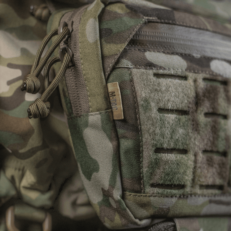 M-Tac Lomme til Tilbehør Lower Large Elite Plate Carrier i camouflagemønster, Cordura 500D materialer, NIJ-certificeret, vist i galleri position 1.