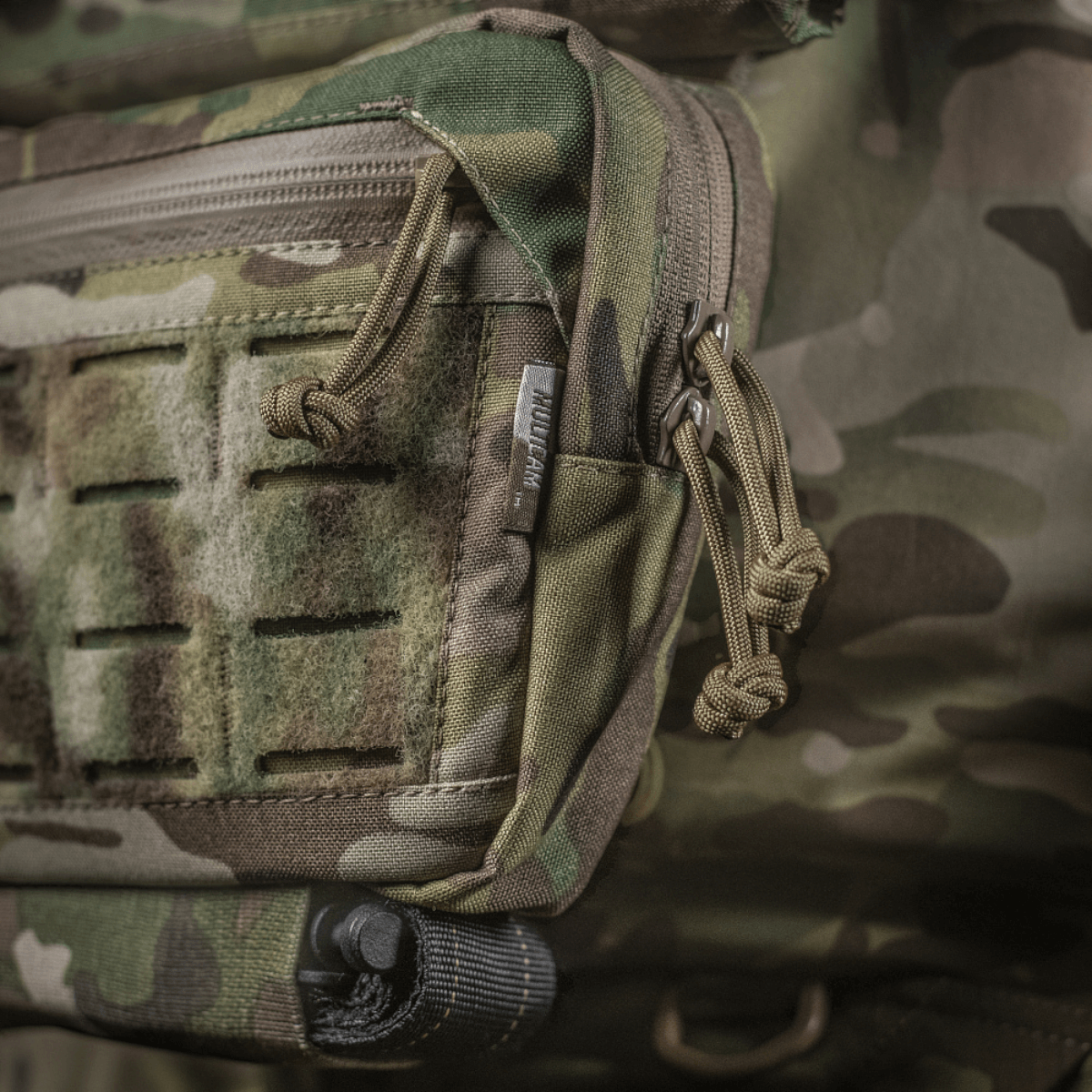 M-Tac Lomme til Tilbehør Lower Large Elite, robust Cordura 500D materiale, camouflage design, YKK lynlåse, holdbart udstyr