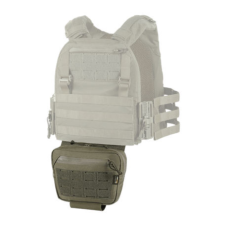 M-Tac Lomme til Tilbehør Lower Large Elite Plate Carrier i slidstærkt Cordura 500D, NIJ-certificeret taktisk pouch, galleri position 1, mørk olive.