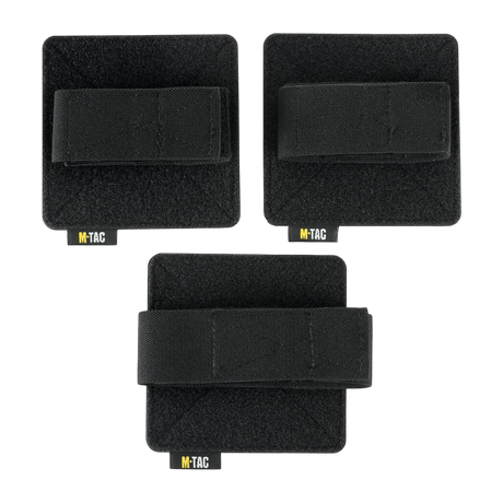 M‑Tac Insatser för ryggsäck (3 st) med justerbar Velcro-fästning, designade för vapenlådor och ryggsäckar, svart färg.