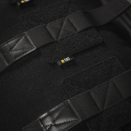 M‑Tac Insatser för ryggsäck (3 st) detaljer med Velcro-panel och svart material, idealiska för vapenlådor och ryggsäckar.