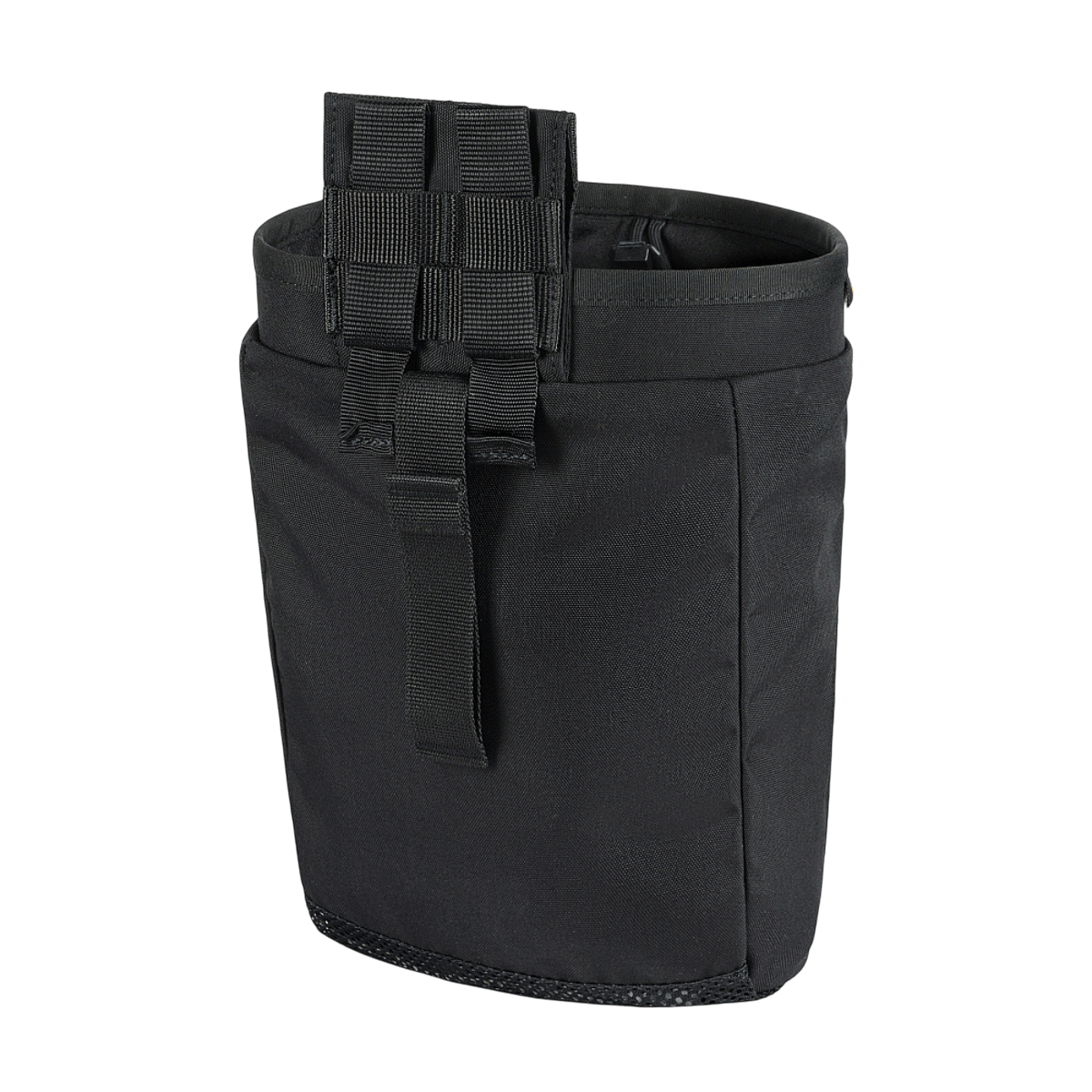 M-Tac Magasinsæk Dump Pouch Lite Elite i sort, robust Cordura 500D med quick-pull system, dræn og MOLLE-kompatibilitet.