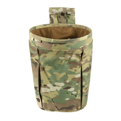 M‑Tac magasinpåse Dump Pouch Lite Elite i kamouflagemönster med MOLLE-monteringssystem, tillverkad av slitstarkt Cordura 500D.