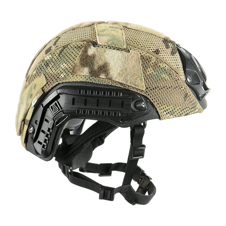 M‑Tac Hjelmcover Shroud Elite i MULTICAM, designet til TOR-D hjelme, med Cordura 500D og mesh for camouflage og beskyttelse. Nem montering.