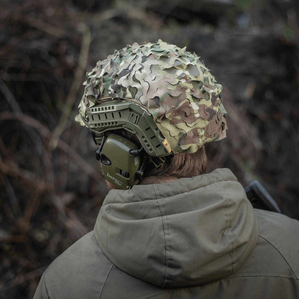 M‑Tac Vilha Hjelmcover FAST multicam mønster, camouflage- og beskyttelsesovertræk til FAST-hjelme, Cordura 500D, Velcro fastgørelse