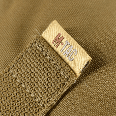 M-Tac Pouch Sukharka Gen.3 XL i slidstærkt Cordura 500D stof, viser mærkets logoetiket og texturdetaljer.
