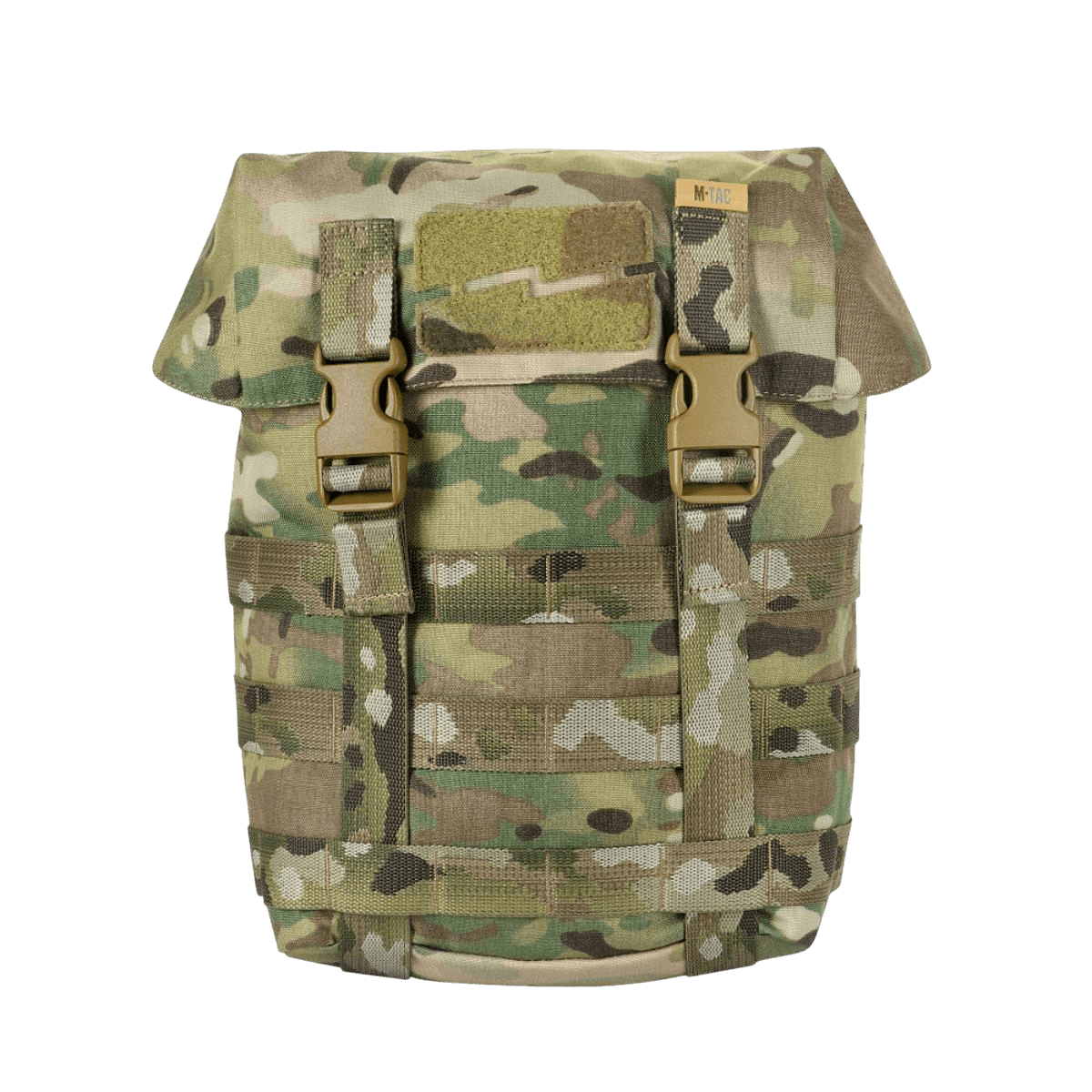 M-Tac Sukharka Gen.3 Pouch i camouflagedesign med robust MOLLE-interface og fastex-lukning, perfekt til militær brug og udendørsaktiviteter.