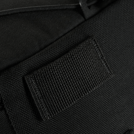 Nærbillede af M-Tac STURM Elite Rygsæk i sort Cordura-materiale med MOLLE Laser Cut system.