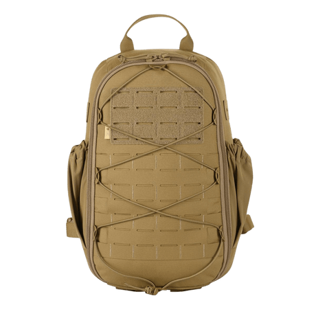 M-Tac STURM Elite Rygsæk i taktisk design, 15 liter, fremstillet af Cordura med sidelommer af elastisk Flex-materiale, front MOLLE panel