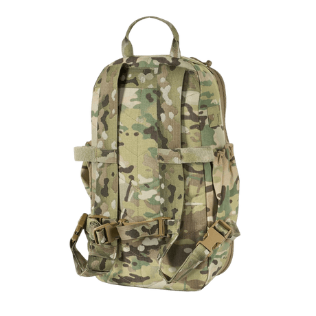 M-Tac STURM Elite Rygsæk i camouflage, taktisk rygsæk på 15 liter med MOLLE system og elastiske sidelommer, lavet i Cordura materiale