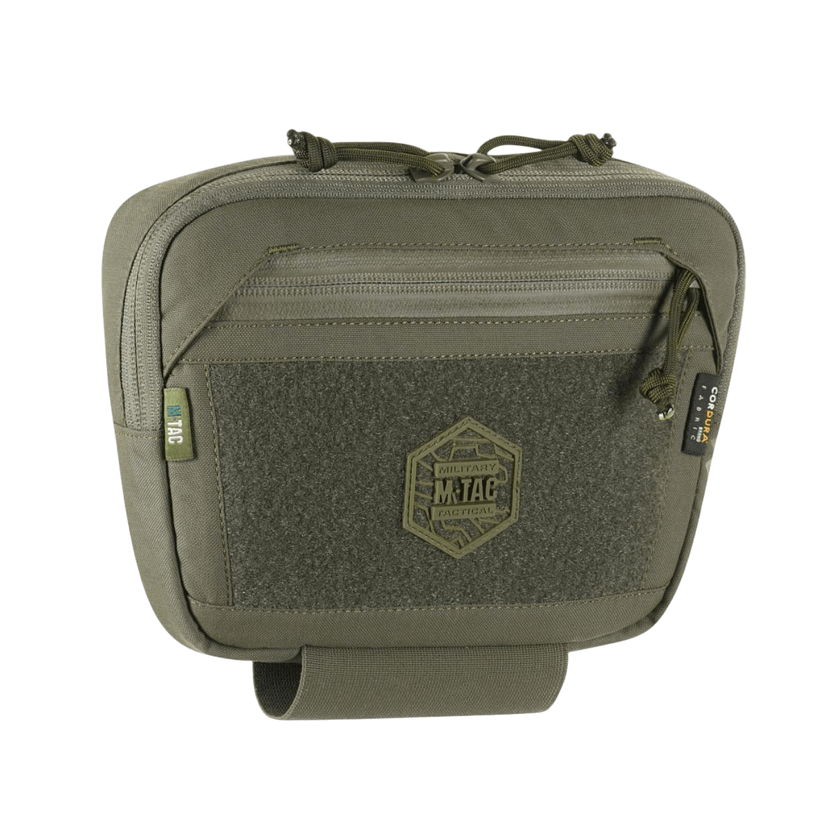 M-Tac Large Elite Gen.II Skuldertaske i robust Cordura 500D med YKK lynlåse og front Velcro-panel, perfekt til taktisk brug og udstyrstransport.