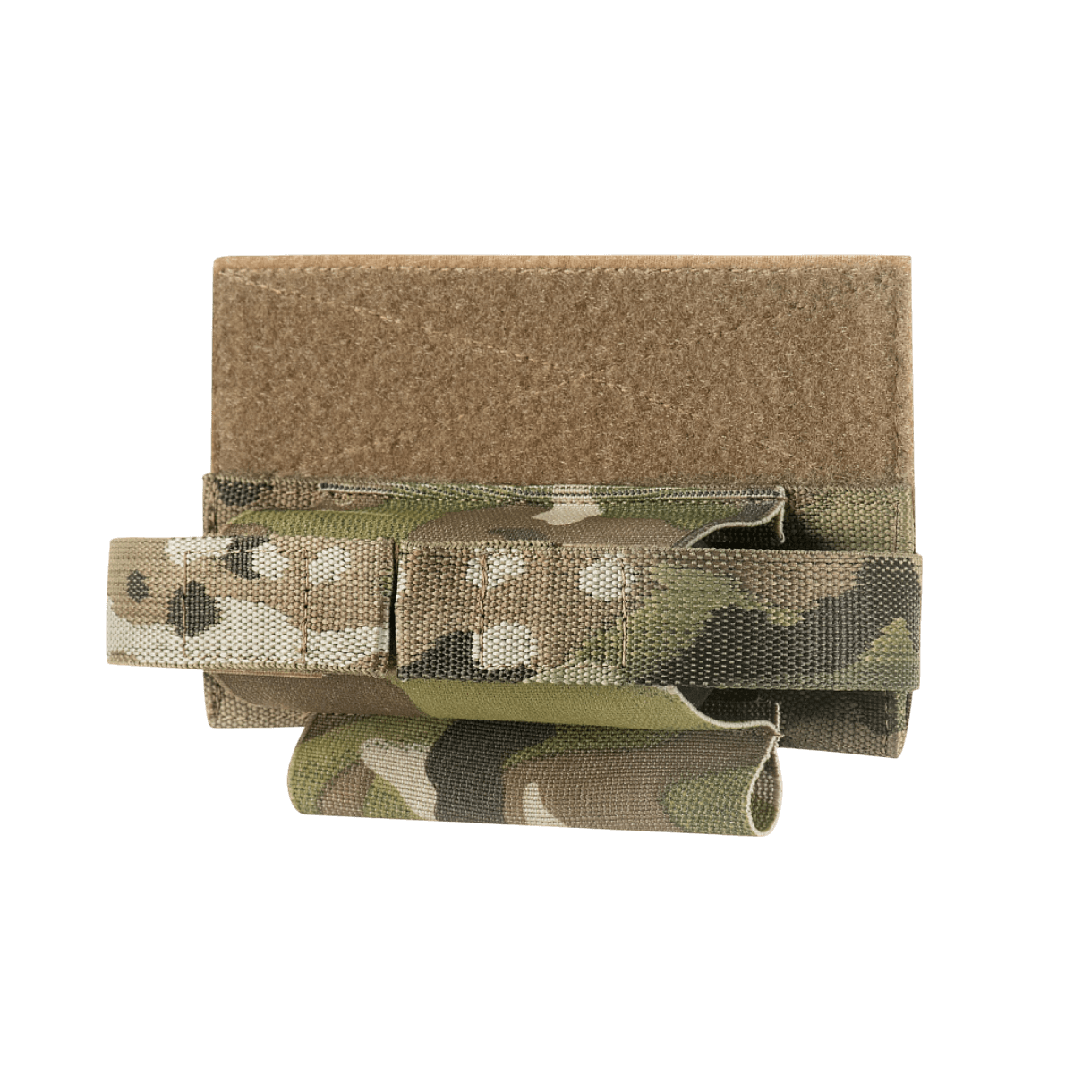 M‑Tac Tourniquet Pouch Elastic Gen.5 i Cordura 500D med camouflage, nem adgang og sikring til CAT tourniquet på taktisk udstyr.
