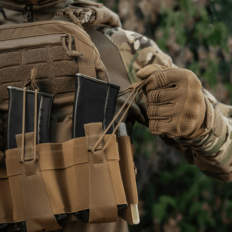 M-Tac Frontpanel til Cuirass QRS Plate Carrier 3 Magasiner i elastisk materiale til NIJ-certificeret taktisk kropsbeskyttelse, galleri position 1.