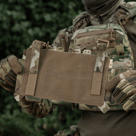 M-Tac Frontpanel til Cuirass QRS Plate Carrier 3 Magasiner i multicam med elastiske stropper, NIJ-certificeret, galleri position 1
