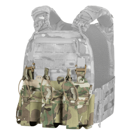 M-Tac Frontpanel til Cuirass QRS Plate Carrier 3 Magasiner i camouflagemønster med elastik, NIJ-certificeret og funktionel til taktisk brug, galleri 1.