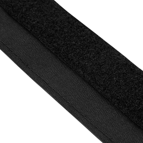 Närbild av M‑Tac Internal Tiger Bælte i svart Cordura 500D med velcro-fäste, perfekt för militärt och taktiskt bruk