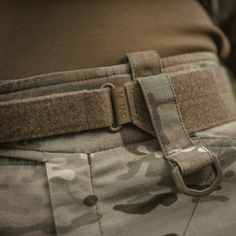 M‑Tac Internal Tiger Bælte i Cordura 500D-material med Velcro och metalram, perfekt för militära ändamål. Finns i flera storlekar