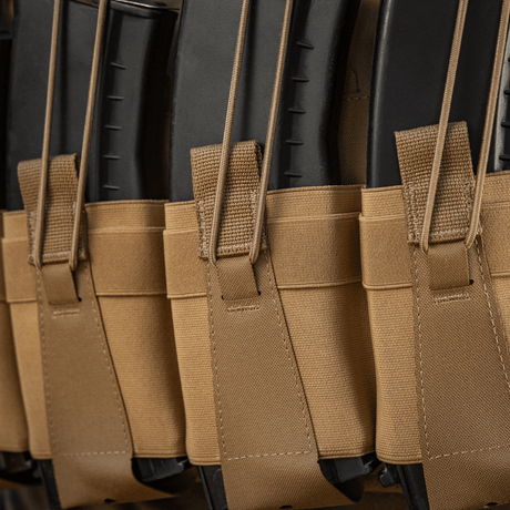 M-Tac frontpanel till Plate Carrier Cuirass QRS för 4 magasin i elastiskt material, NIJ-certifiering, funktionell förvaring, galleri position 1.