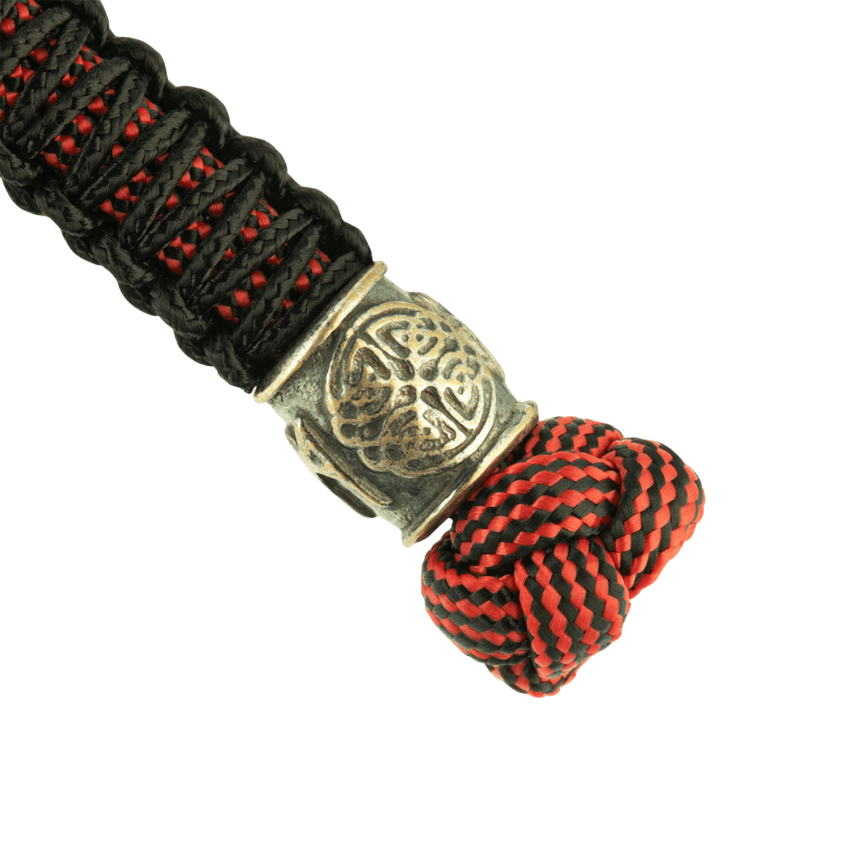 M-Tac Lanyard Scandinavian Mannaz i snoet paracord med skandinavisk dekoration, ideel til knive og udstyr, fremhæver personlighed.