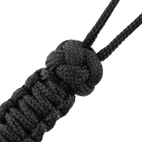 M-Tac Lanyard Scandinavian Small Chinese Knot i svart paracord-design med skandinaviskt inspirerad dekorativ pärla. Stilfullt tillbehör för verktyg