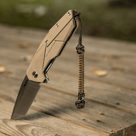 M-Tac Knife Lanyard Ninja i paracord med cupronickelpärla, praktiskt tillbehör till fickkniv som visar stil och funktion