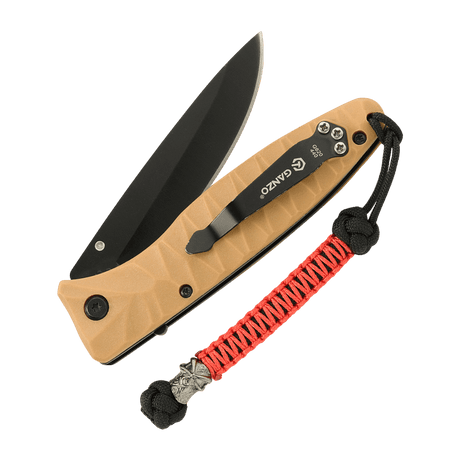 M-Tac Knife Lanyard Ninja av paracord, stilren design med cupronickelpärla, knivtillbehör för snabb dragning och personliggöring, längd 14,5 cm