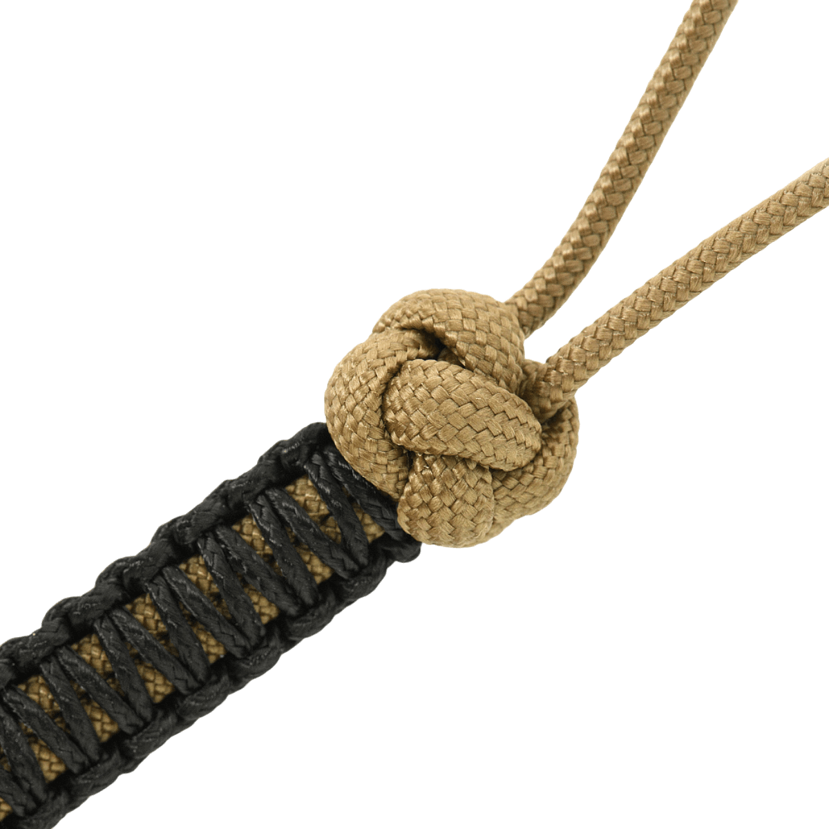 M-Tac Knife Lanyard Ninja lavet af 550 type III paracord med cupronickel perle, stilfuldt design, 14,5 cm for hurtigere knivhåndtering