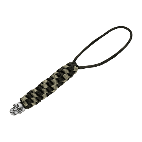 M-Tac Knife Lanyard Helix Skull - flätad paracordlanyard för knivar med dödskalle för stil och snabb åtkomst till din fickkniv