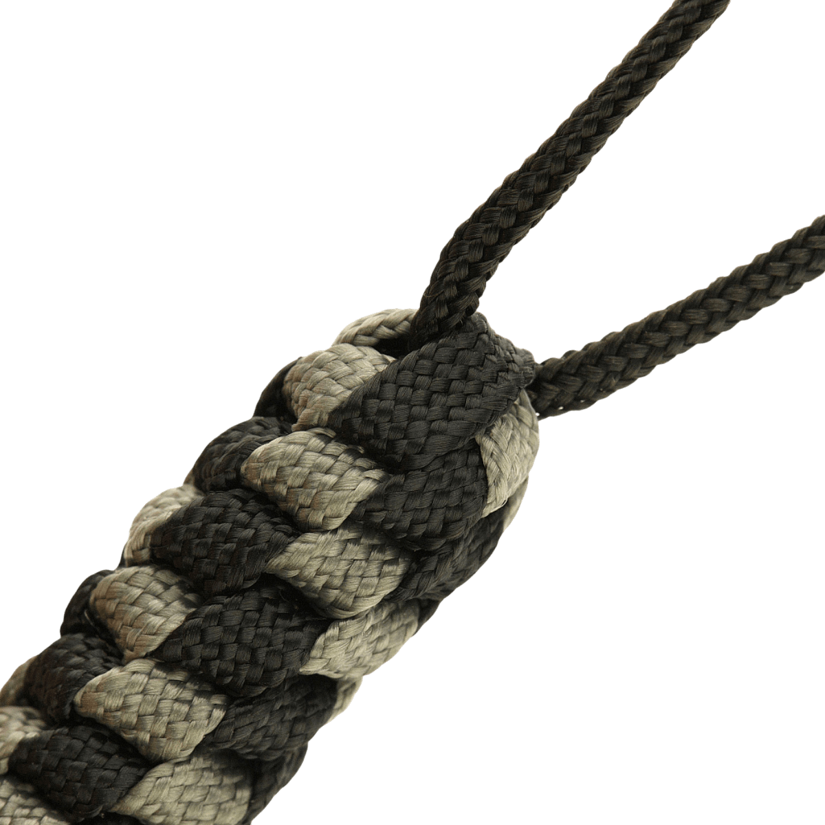 M-Tac Knife Lanyard Helix Skull i flettet paracord, stilfuld tilføjelse til lommeknive, forbedrer greb og funktionalitet.