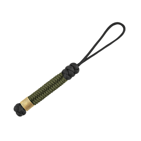 M-Tac Viper Cylindre Lanyard Stainless Steel med dekorerad skandinavisk pärla i spiralflätad paracord, tillför stil och funktion.