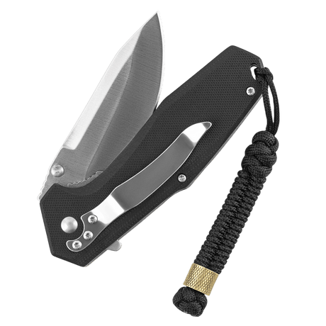 M-Tac Viper Cylindre Lanyard Stainless Steel knivsnöre med skandinavisk pärla, som framhäver stil och individualitet.