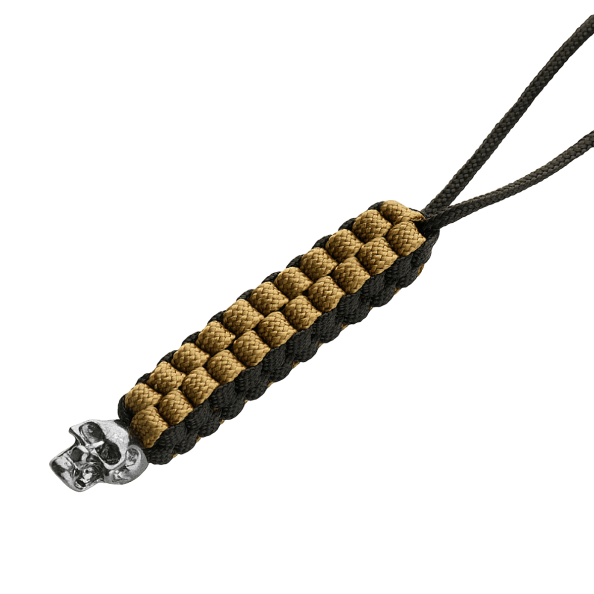 M-Tac Knife Lanyard Cuboid Skull i flettet paracord med dekorativ perle i taktisk design