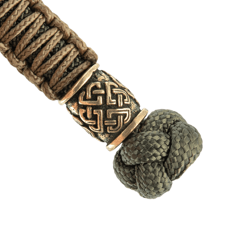 M-Tac Knife Lanyard Celtic flätad paracord med dekorativa detaljer, praktiskt tillbehör till knivar och utrustning, framhäver personlig stil.