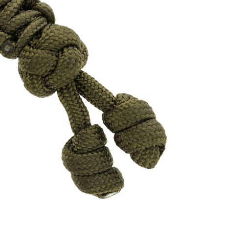 M-Tac Loopy Snake Skull Lanyard i paracord med flätad design och kraniumsdetalj, idealisk för knivar eller ficklampor.