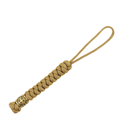 Flätad M-Tac Viper Lanyard Scandinavian med paracord och Viper-pärla i skandinavisk design, perfekt för kniv eller ficklampa.